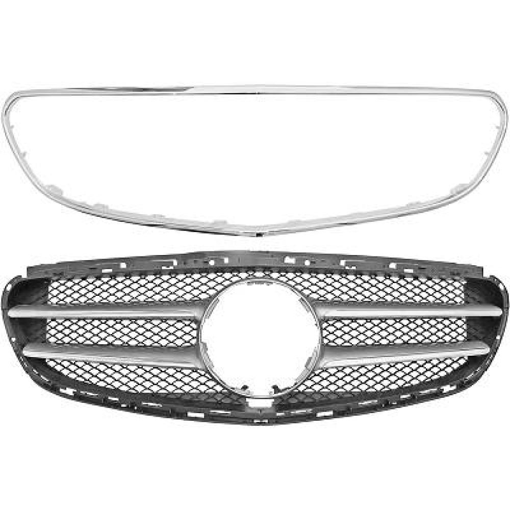 Elément insertable, grille de radiateur pour Mercedes