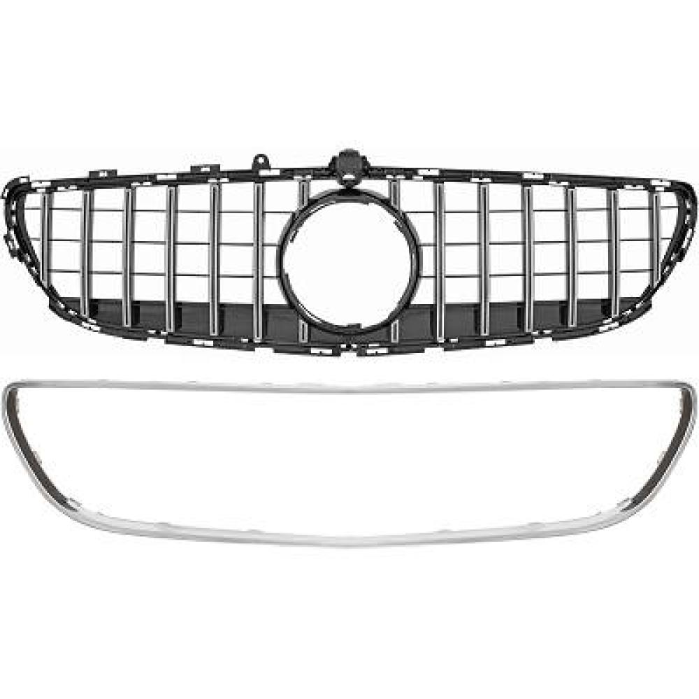 Elément insertable, grille de radiateur pour Mercedes
