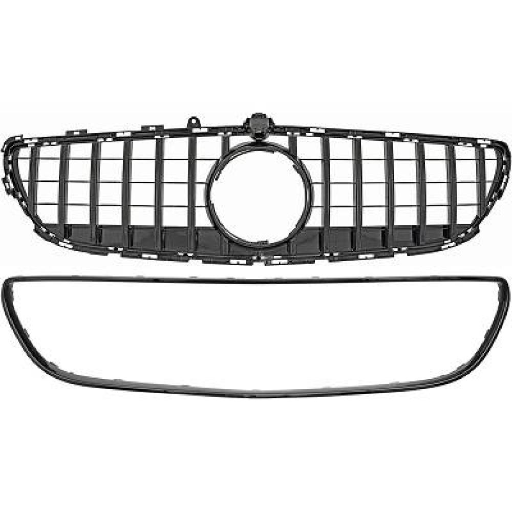 Elément insertable, grille de radiateur pour Mercedes
