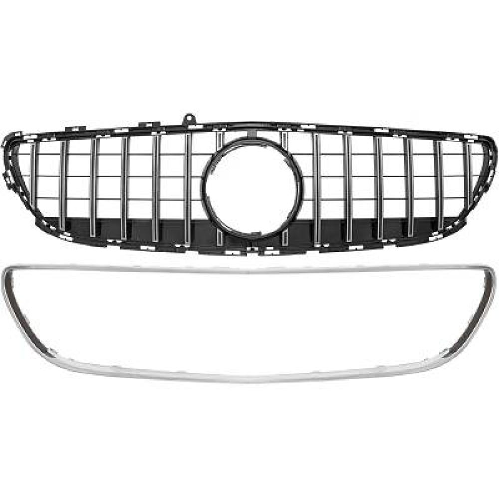 Elément insertable, grille de radiateur pour Mercedes
