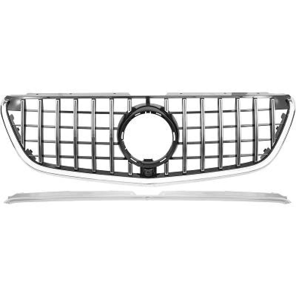Elément insertable, grille de radiateur pour Mercedes