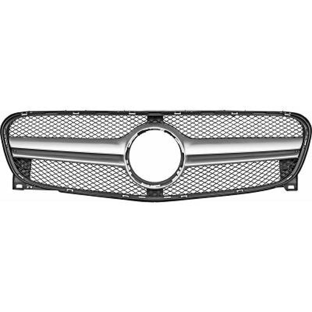 Elément insertable, grille de radiateur pour Mercedes