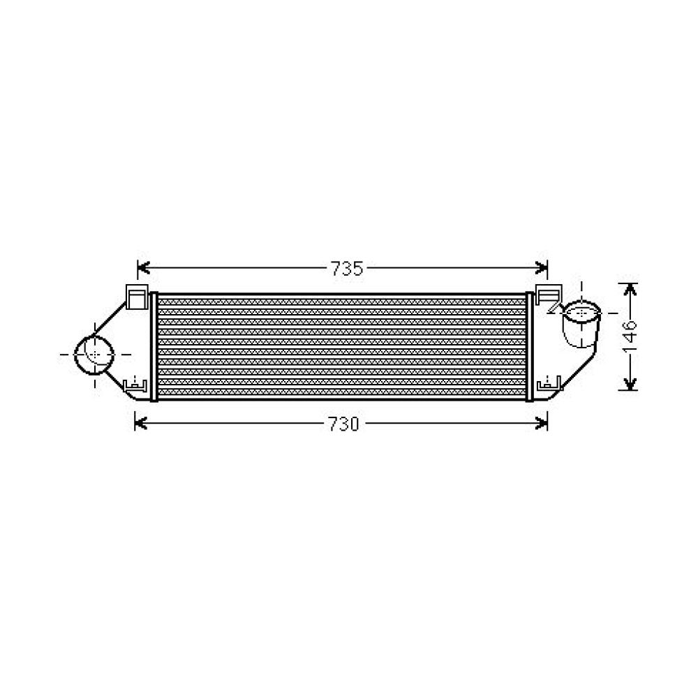 Intercooler pour Ford