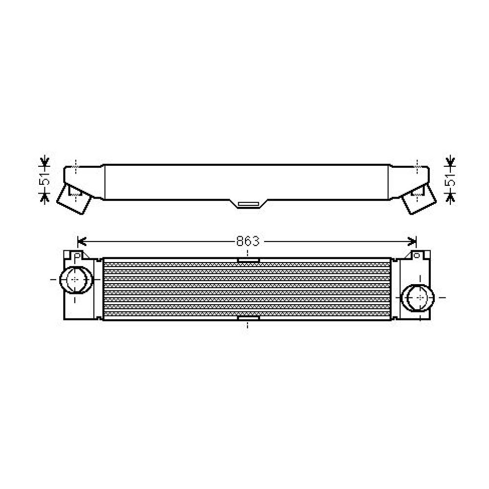 Intercooler pour Citroen