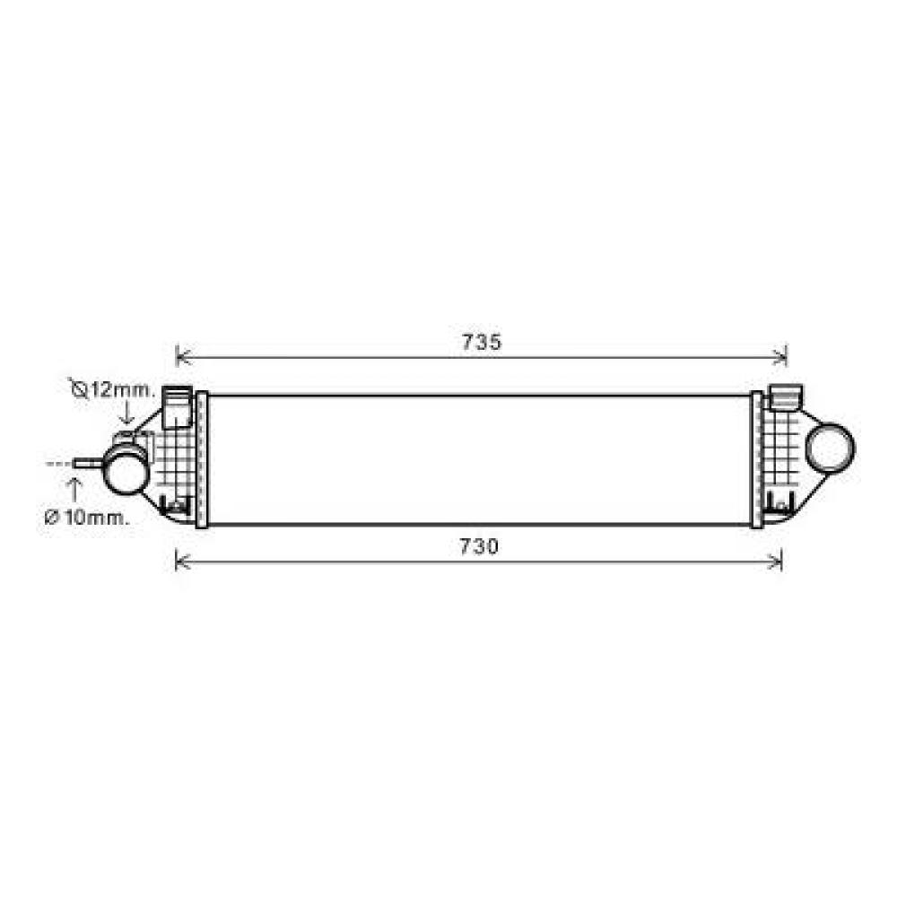Intercooler pour Ford