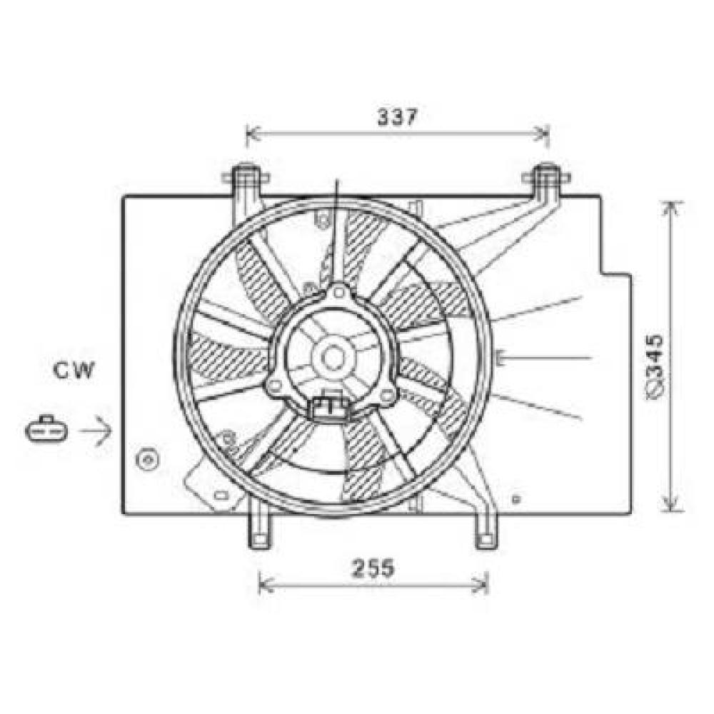 Ventilateur pour Ford