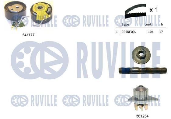 KIT DISTR+POMPE POUR - Réf. zb5500511 / OEM 1201.G0