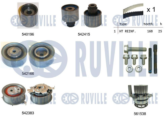 KIT DISTR+POMPE POUR - Réf. zb5503351 / OEM 03L 109 243 F