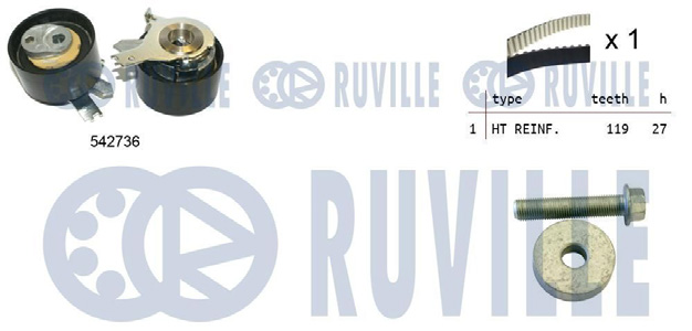 KIT DISTRI COMP POUR - Réf. zb550378 / OEM 13 07 085 46R