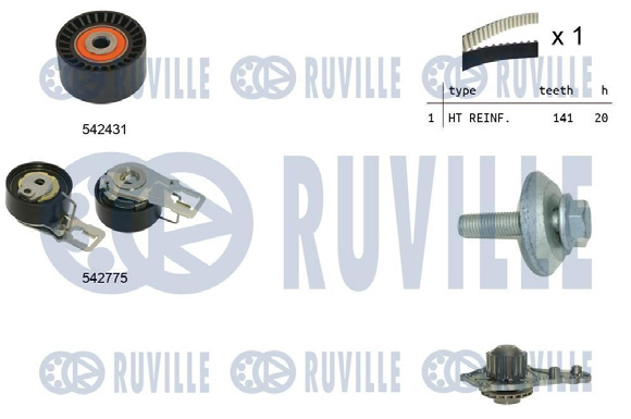 KIT DISTR+POMPE POUR - Réf. zb5503951 / OEM 83075