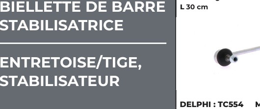 BIELL B STAB POUR - Réf. zbF0012CI / OEM 5087.39