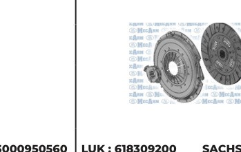 KIT EMBRAYAGE POUR - Réf. zbMK9645