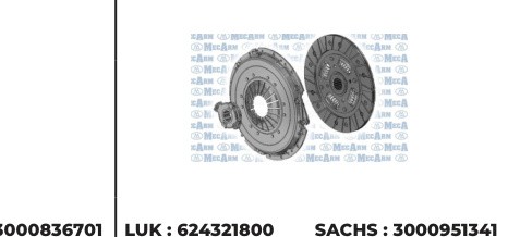 KIT EMBRAYAGE POUR - Réf. zbMK9988